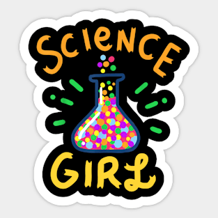 Science Girl Scientist Teacher Chemistry Sticker